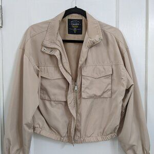 Cavalini Lightweight Bomber Jacket - Light Khaki